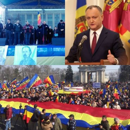 Igor Dodon: "In PMAN s-a adunat doar un grup nesemnificativ de naivi si profitori, insotiti de niste lideri politici compromisi. Unionismul a inregistrat azi un esec umilitor". Ce spune seful statului despre unire