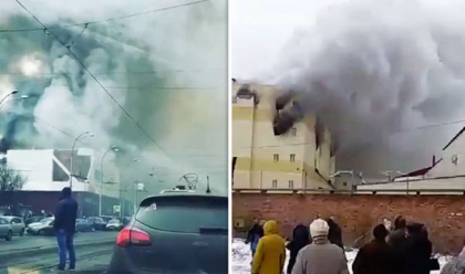 Incendiul de la mall-ul din Rusia: Bilantul a ajuns la 53 de morti. Autoritatile din Kemerovo au demarat o ancheta - VIDEO