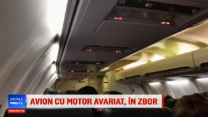 Motorul aeronavei Blue Air, avariat de o pasare: " Am intrat intr-un soc"