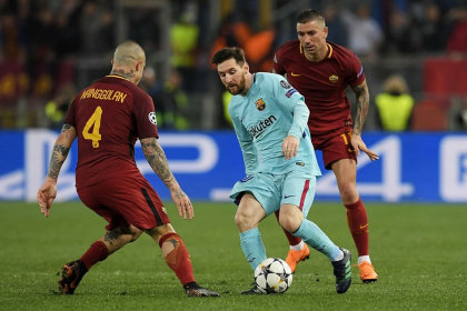 Soc in Liga Campionilor. FC Barcelona a fost eliminata din competitie de AS Roma