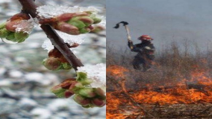 Avem cod galben de ingheturi si pericol de incendii in acelasi timp. Anuntul facut de meteorologi cu putin timp in urma Avem cod galben de ingheturi si pericol de incendii in acelasi timp. Anuntul facut de meteorologi cu putin timp in urma