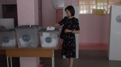 Liderul PAS si-a exprimat votul. Maia Sandu: "Am votat pentru un om care sa lucreze in interesul nostru, in interesul tuturor locuitorilor capitalei"