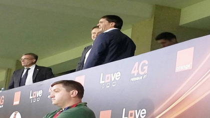 Andrian Candu si Constantin Tutu, surprinsi la meciul dintre Milsami Orhei - Zimbru Chisinau, la Finala Cupei Moldovei - FOTO