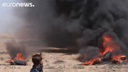 Situatie tensionata la frontiera dintre Israel si Fasia Gaza. Patru palestinieni au murit in urma confruntarilor cu militarii israelieni - VIDEO