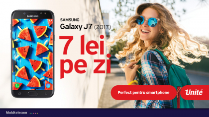 Alege abonamentele Unite si fii in trend cu un nou Samsung Galaxy J7, la doar 7 lei pe zi
