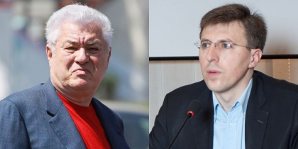 Chirtoaca ii da replica lui Voronin: "O sa va vorbesc respectuos, cum se spune in limba care va place dvs, "vejlivo, no jostko"... "