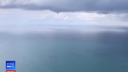 Tornada filmata in largul Marii Negre: a durat mai bine de 10 minute - VIDEO