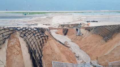 Imagini socante dupa finalul Cupei Mondiale. Arena de 350 de milioane de euro care a cazut in Volga - GALERIE FOTO