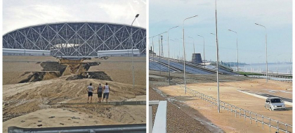 Stadioanele rusilor incep sa se darame. Imagini incredibile la cateva zile de la terminarea Cupei Mondiale - GALERIE FOTO Stadioanele rusilor incep sa se darame. Imagini incredibile la cateva zile de la terminarea Cupei Mondiale - GALERIE FOTO