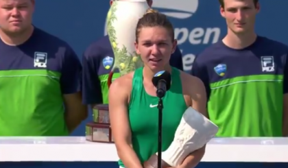 Reactia Simonei Halep dupa finala pierduta la Cincinnati contra lui Kiki Bertens - VIDEO