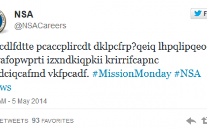 NSA a publicat un mesaj codat, misterios, care i-a pus pe jar pe americani. Toti au sarit sa-l descifreze NSA a publicat un mesaj codat, misterios, care i-a pus pe jar pe americani. Toti au sarit sa-l descifreze