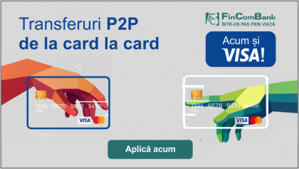 Serviciul P2P de la FinComBank, acum si pentru detinatorii VISA!