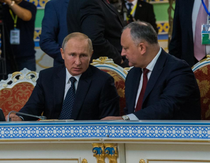 Seful statului, Igor Dodon, s-a intalnit cu presedintele Rusiei, Vladimir Putin, in cadrul summitului CSI de la Dusanbe. Despre ce au discutat cei doi