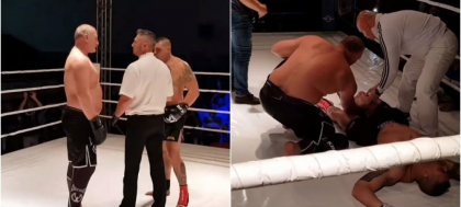 Socant! Tolea Ciumac a intrat in ring cu liderul mafiei fierului, iar adversarul a iesit pe targa - VIDEO Socant! Tolea Ciumac a intrat in ring cu liderul mafiei fierului, iar adversarul a iesit pe targa - VIDEO