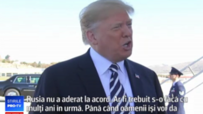 Trump ameninta Rusia si China ca SUA isi vor consolida arsenalul de arme nucleare