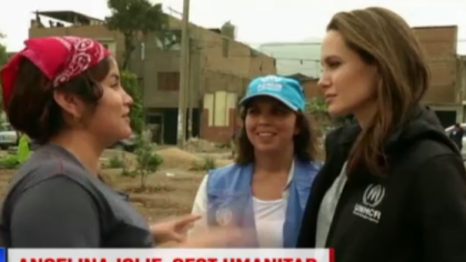 Angelina Jolie, vizita in Peru: "Criza migrantilor din America de Sud este socanta"