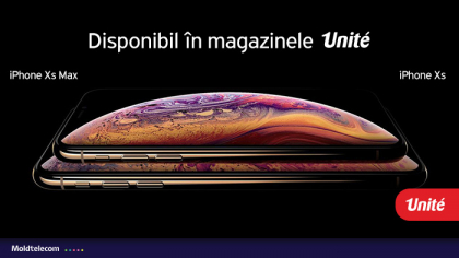 iPhone XS si iPhone XS Max, disponibile in magazinele Unite Moldtelecom