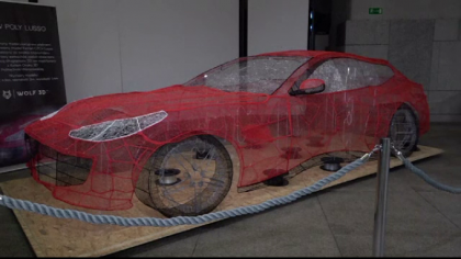 Ferrari in marime naturala scos la o imprimanta 3D, intr-o expozitie unica din Polonia. Cum arata 