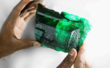 Descoperire... sclipitoare in Zambia. Un producator de pietre verzi a gasit in una din minele sale un cristal de smarald de 5,6 carate Descoperire... sclipitoare in Zambia. Un producator de pietre verzi a gasit in una din minele sale un cristal de smarald de 5,6 carate