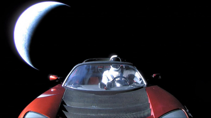 La ce distanta fata de Pamant a ajuns masina lansata in spatiu de Elon Musk