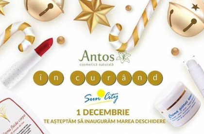 "Antos - cosmetica naturala" se extinde! Acum, produsele tale preferate sunt mai aproape de tine. Nu rata deschiderea unui nou magazin - FOTO "Antos - cosmetica naturala" se extinde! Acum, produsele tale preferate sunt mai aproape de tine. Nu rata deschiderea unui nou magazin - FOTO