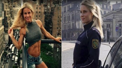Ce i-au facut sefii celei mai sexy politiste din Germania: "Ai pana luni sa iei o decizie" - GALERIE FOTO