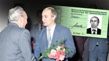 Legitimatia oferita de Stasi lui Putin pe vremea cand era agent KGB - FOTO