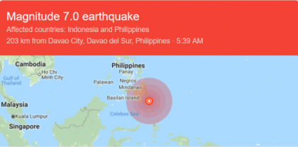 Alerta de tsunami in Filipine, dupa un cutremur de 7 pe Richter