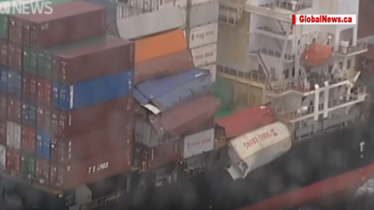 O nava sub pavilion panamez a pierdut 270 de containere in apele germane din Marea Nordului. Din cauza rafalelor de vant, 20 dintre ele au ajuns aproape de coasta nordica a Olandei - VIDEO O nava sub pavilion panamez a pierdut 270 de containere in apele germane din Marea Nordului. Din cauza rafalelor de vant, 20 dintre ele au ajuns aproape de coasta nordica a Olandei - VIDEO