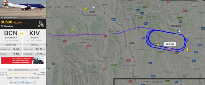 Mai multe avioane survoleaza, minute in sir, teritoriul Republicii Moldova: aeronava de pe cursa Bucuresti - Chisinau a facut cel putin 20 de cercuri si continua sa se invarteasca: nu pot ateriza din cauza cetii - FOTO Mai multe avioane survoleaza, minute in sir, teritoriul Republicii Moldova: aeronava de pe cursa Bucuresti - Chisinau a facut cel putin 20 de cercuri si continua sa se invarteasca: nu pot ateriza din cauza cetii - FOTO
