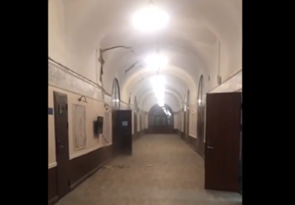 Imagini cu momentul in care o cladire a unei Universitati s-a prabusit in Sankt Petersburg - VIDEO