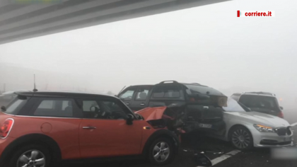 Ceata a facut haos pe strazile din Italia. Cel putin o persoana a murit, iar 35 au fost ranite dupa o serie de accidente - VIDEO