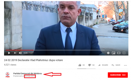 Ce spun democratii despre faptul ca imaginile in care liderul PD apare la sectia de votare au fost publicate pe Youtube cu data de 23 februarie Ce spun democratii despre faptul ca imaginile in care liderul PD apare la sectia de votare au fost publicate pe Youtube cu data de 23 februarie