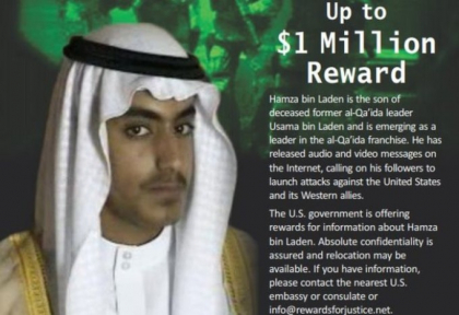Noua tinta a SUA: "Printul mostenitor al jihadului". Recompensa de 1.000.000 de dolari Noua tinta a SUA: "Printul mostenitor al jihadului". Recompensa de 1.000.000 de dolari