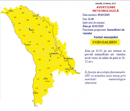 Meteorologii anunta un nou cod galben. Maine vremea se schimba brusc - FOTO