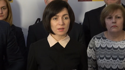 Maia Sandu, catre deputatii noului parlament: "Cerem demisia procurorului general, a conducerii SIS, a CEC, a CNA si eliberarea institutiilor statului de sub controlul gruparii lui Plahotniuc"