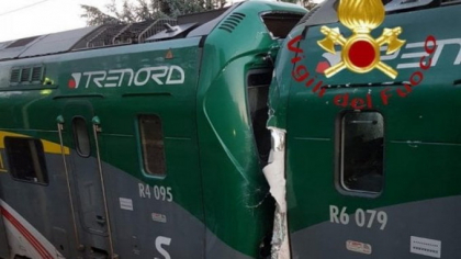 56 de oameni au fost raniti intr-un accident feroviar, in apropiere de Milano. Doua trenuri s-au ciocnit frontal, iar de vina se pare ca ar fi unul dintre mecanici