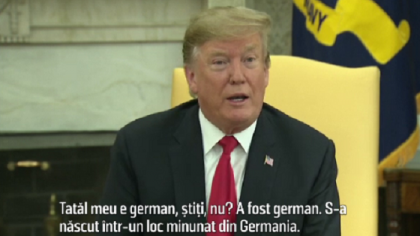 "Tatal meu e german, stiti, nu?" Cat de mult minte presedintele Donald Trump "Tatal meu e german, stiti, nu?" Cat de mult minte presedintele Donald Trump