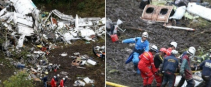 Bilant revizuit dupa accidentul aviatic din Columbia: 71 de morti si 6 supravietuitori. Ultimele cuvinte ale pilotului
