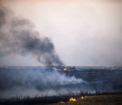 Criza in Ucraina. Un avion de vanatoare a fost doborat in apropiere de locul unde s-a prabusit avionul malaezian Criza in Ucraina. Un avion de vanatoare a fost doborat in apropiere de locul unde s-a prabusit avionul malaezian