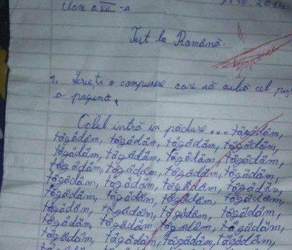 Metoda "tagadam, tagadam". Ce solutie au gasit elevii din Romania pentru a scrie compuneri de o pagina Metoda "tagadam, tagadam". Ce solutie au gasit elevii din Romania pentru a scrie compuneri de o pagina