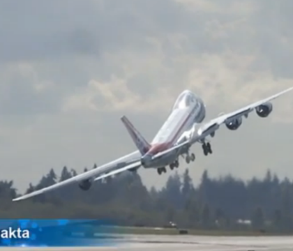 Manevra periculoasa chiar la decolare. Pilotul unul Boeing 747-8 si-a luat "Ramas bun" Manevra periculoasa chiar la decolare. Pilotul unul Boeing 747-8 si-a luat "Ramas bun"