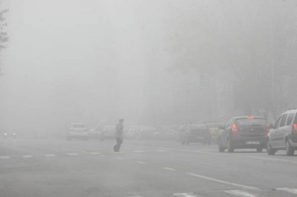 Codul galben de ceata, valabil si astazi. Cum va fi vremea in urmatoarele zile si de Revelion