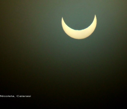 Eclipsa partiala de Soare. Fenomenul poate fi vazut si pe internet Eclipsa partiala de Soare. Fenomenul poate fi vazut si pe internet