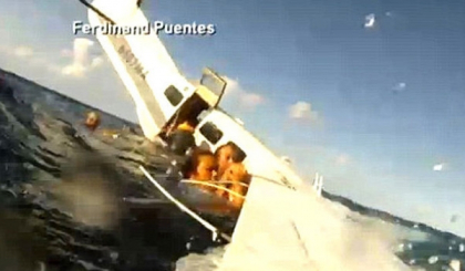 Era in avion si a filmat momentul prabusirii! VIDEO