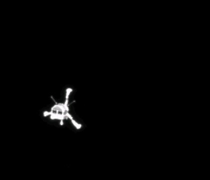 Premiera istorica in explorarea Universului. Sonda spatiala Rosetta a plasat robotul Philae pe o cometa in miscare Premiera istorica in explorarea Universului. Sonda spatiala Rosetta a plasat robotul Philae pe o cometa in miscare