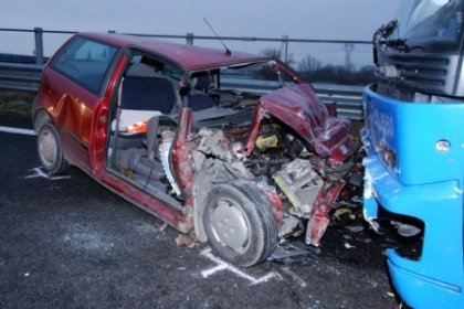 Contrasens pe autostrada. O moldoveanca a murit in Italia dupa ce a intrat intr-un autobuz