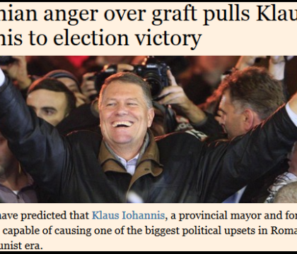 Analiza Financial Times: Furia romanilor fata de coruptie a condus la victoria lui Iohannis Analiza Financial Times: Furia romanilor fata de coruptie a condus la victoria lui Iohannis