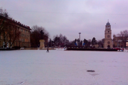 FOTO. NINGE in nordul Moldovei. La Balti s-a format un strat de zapada