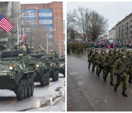 Tancuri si blindate NATO la granita cu Rusia. Cum "raspund" americanii provocarilor rusesti. VIDEO